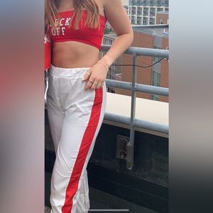 Wisconsin game day pants!